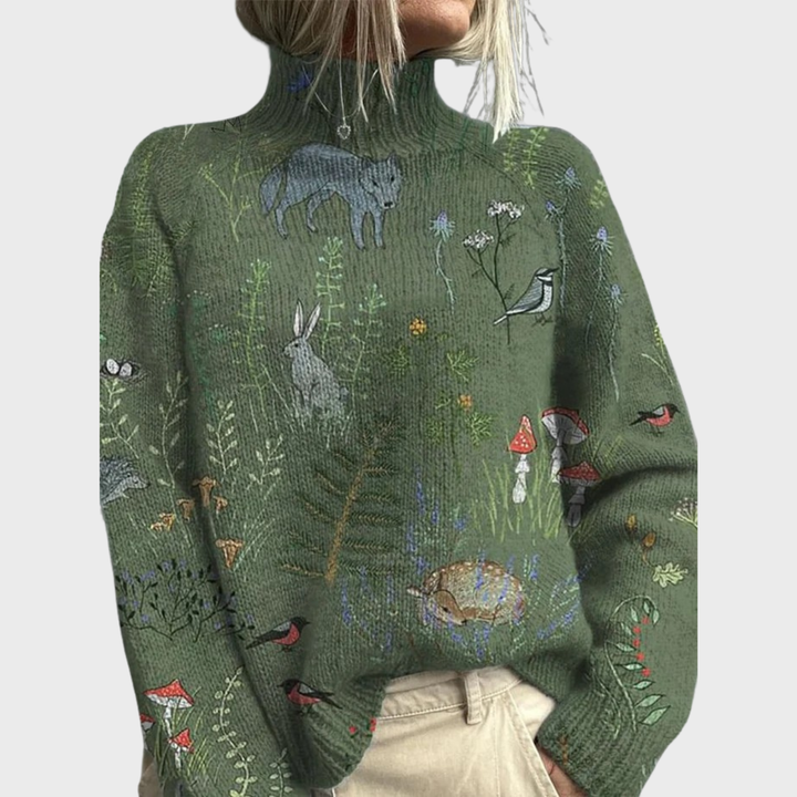 Harriet-Anne | Forest-Inspired Cozy Knit Sweater