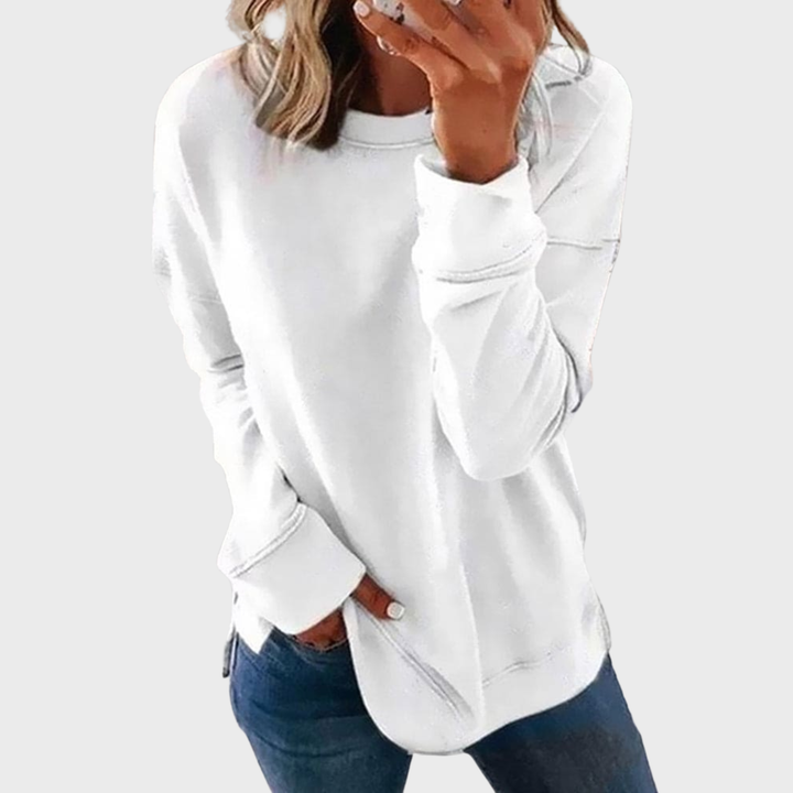 Francesca | Elegant Lightweight Solid Color Sweater for a Stylish Look