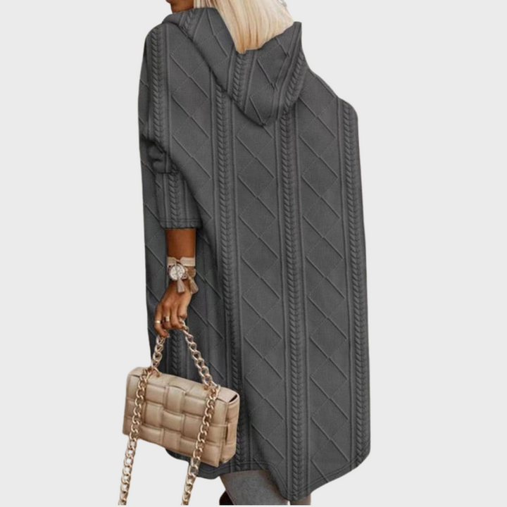 Rowena | Long Hooded Cardigan for Stylish and Cozy Outerwear