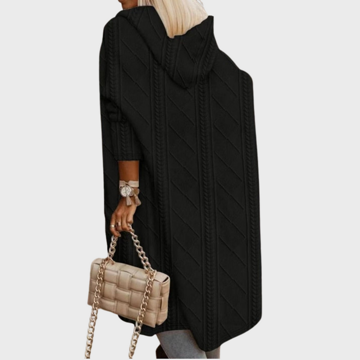 Rowena | Long Hooded Cardigan for Stylish and Cozy Outerwear