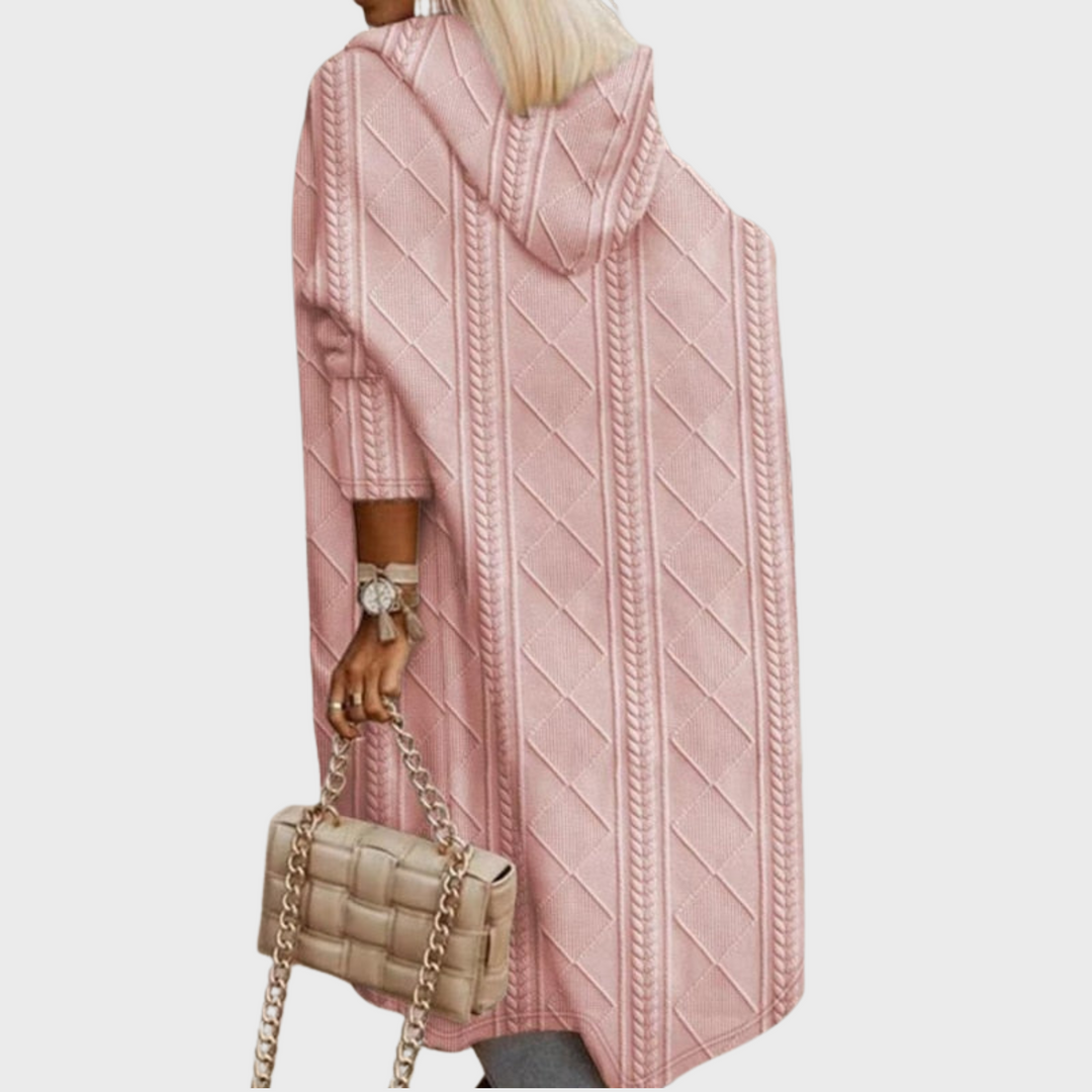 Rowena | Long Hooded Cardigan for Stylish and Cozy Outerwear