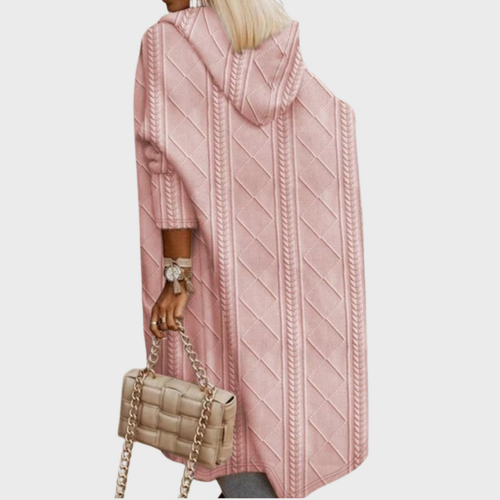 Rowena | Long Hooded Cardigan for Stylish and Cozy Outerwear