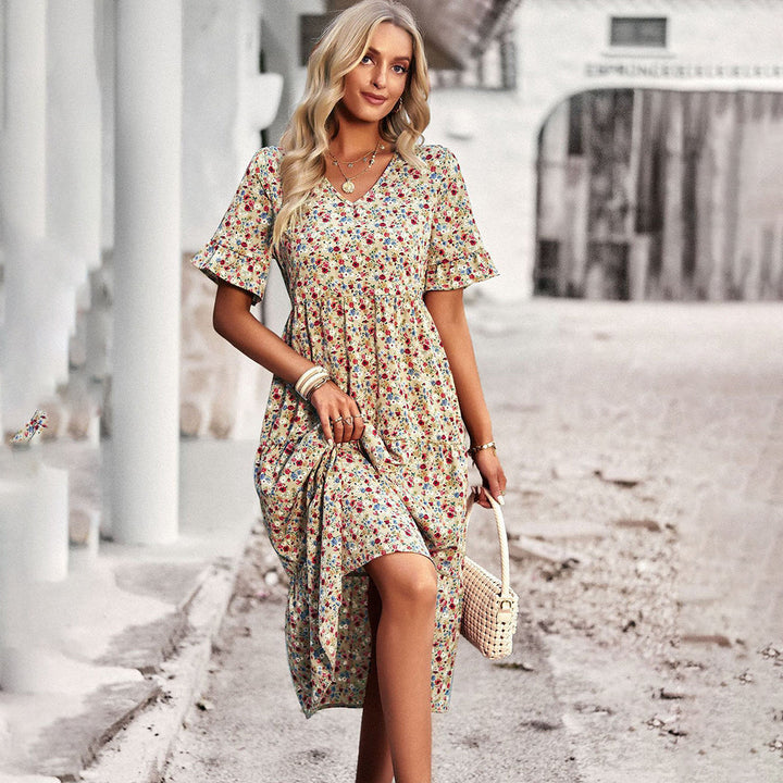 Freya - Summer floral midi dress