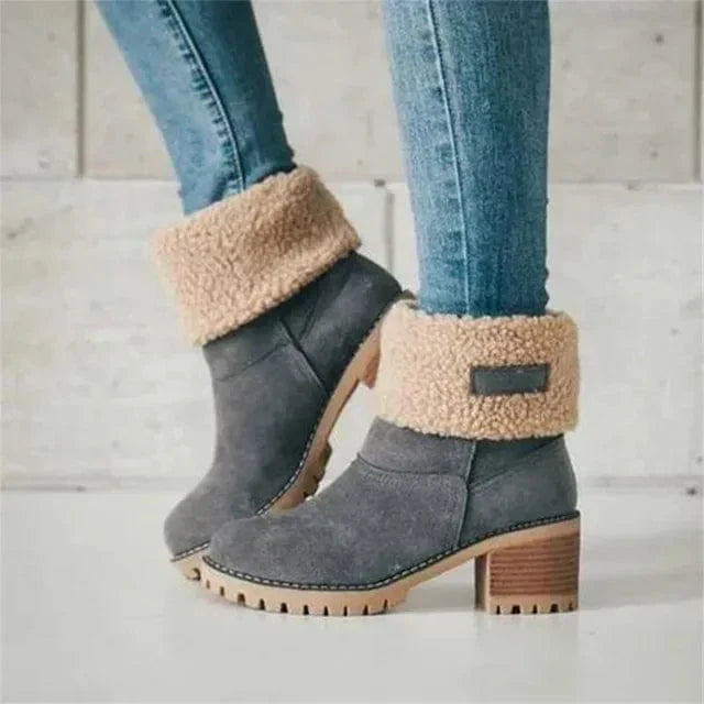 Ella | Mid-Calf Wool Boots for an Elegant and Comfortable Style