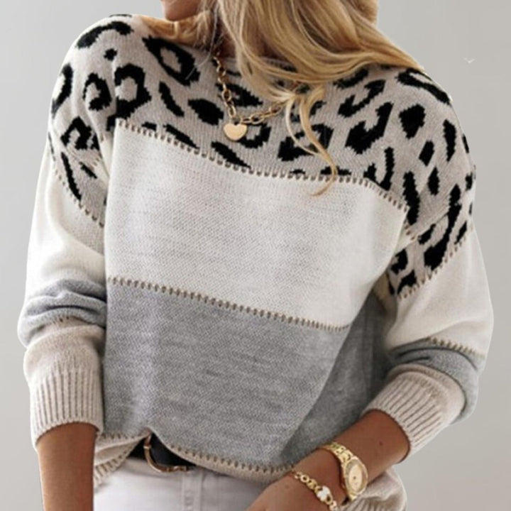 Valerie | Elegant Leopard Wool Sweater
