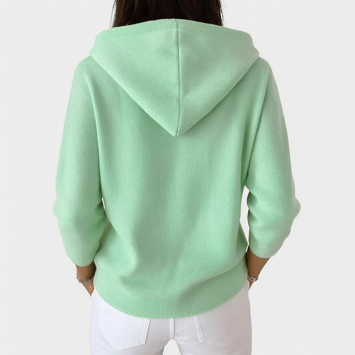 Lila | Soft Knit Hoodie Cardigan