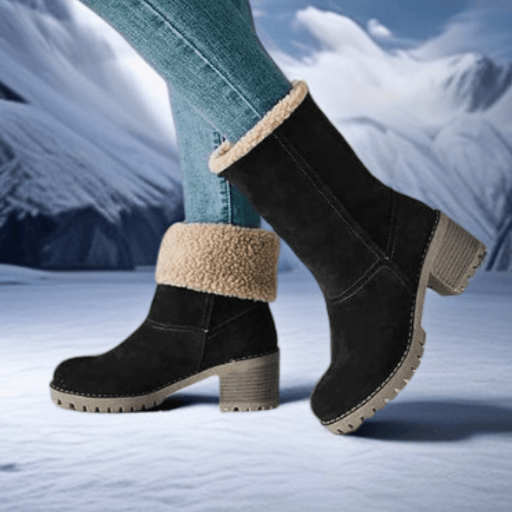 Ella | Mid-Calf Wool Boots for an Elegant and Comfortable Style