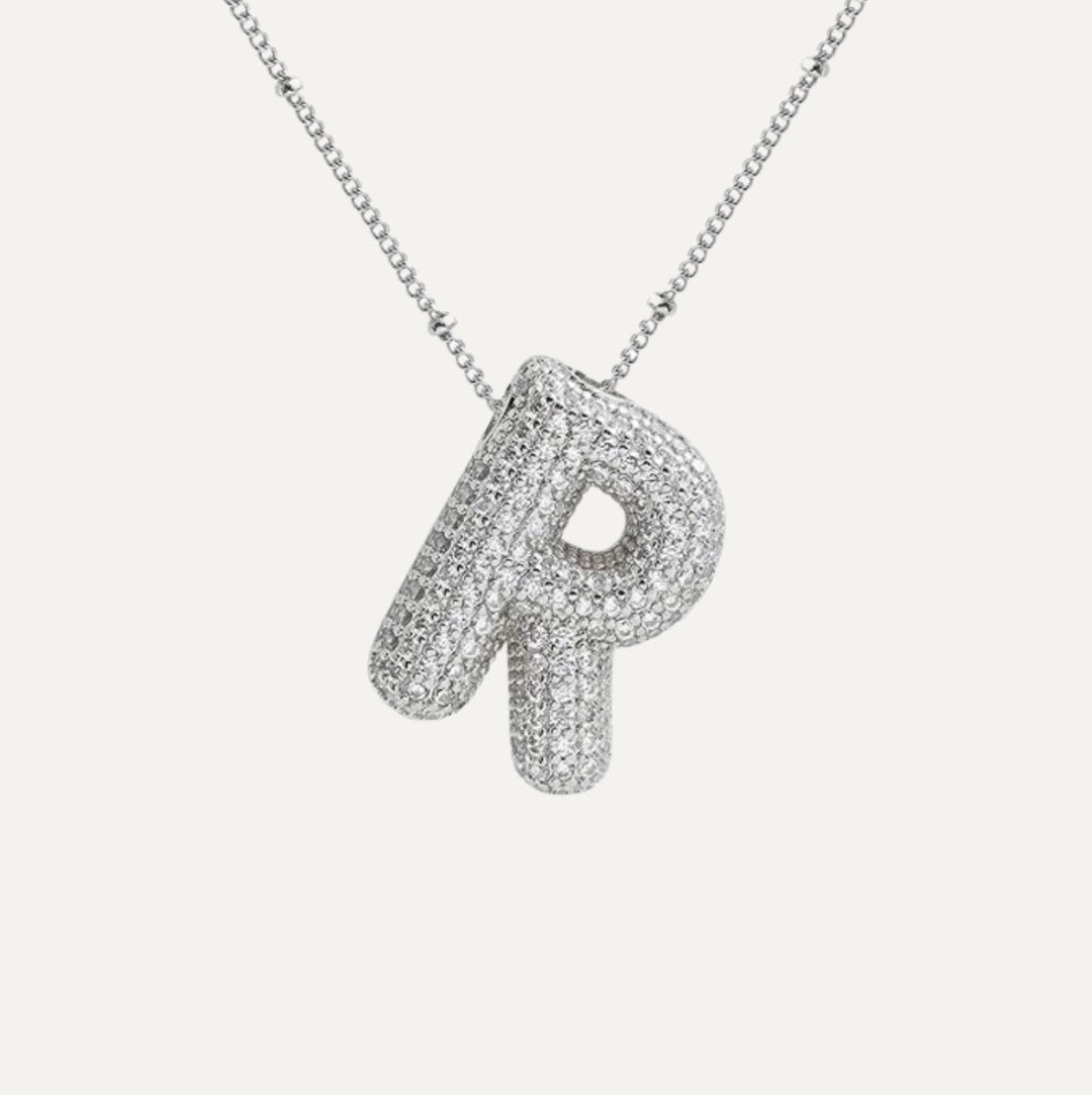 Savannah | Diamond Bubble Letter Necklace