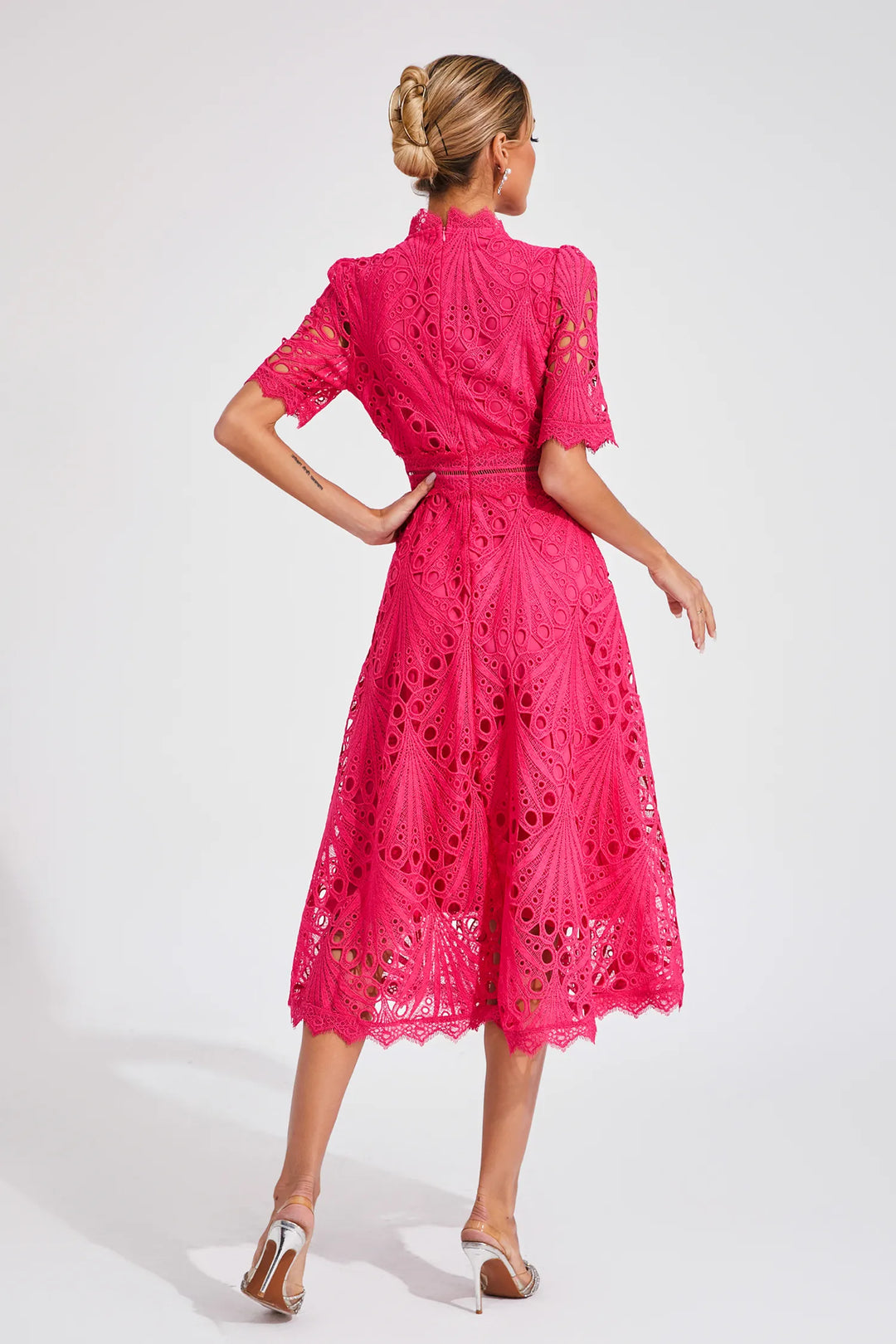 Hallie - Lace Midi Dress