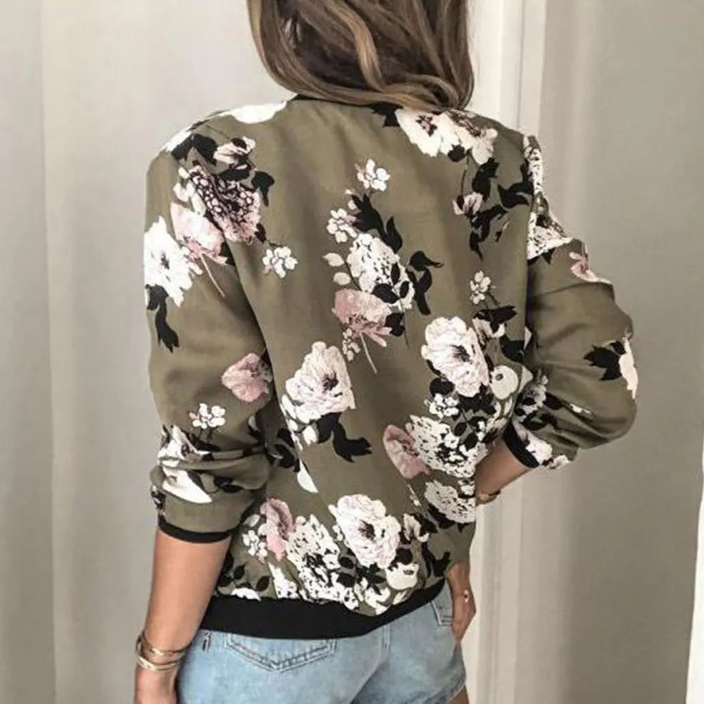 Poppy | Floral Bomber Jacket