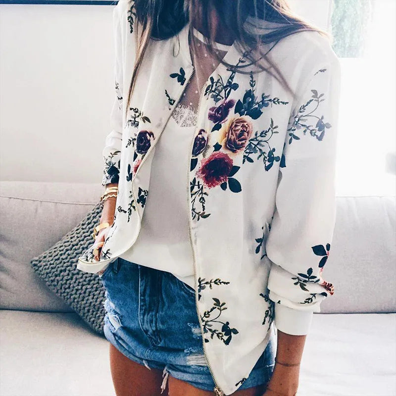 Poppy | Floral Bomber Jacket
