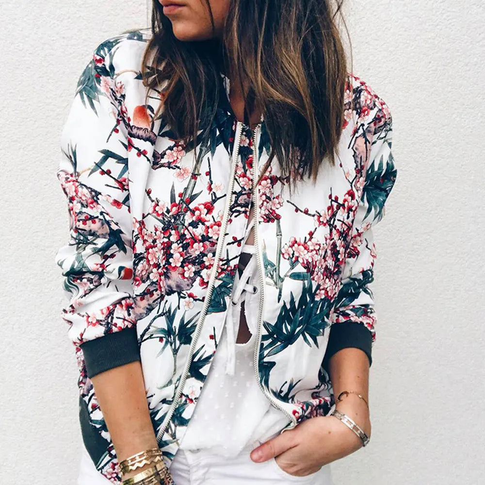 Poppy | Floral Bomber Jacket