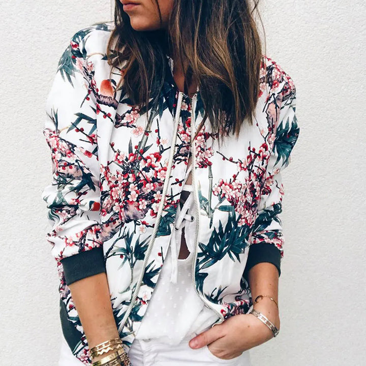 Poppy | Floral Bomber Jacket