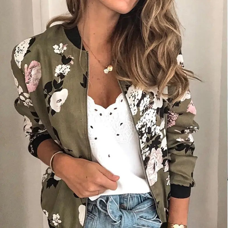 Poppy | Floral Bomber Jacket