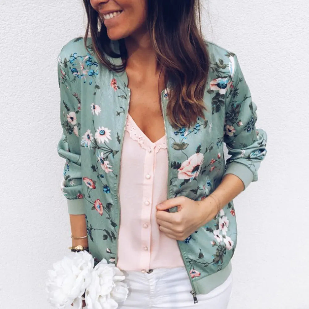 Poppy | Floral Bomber Jacket