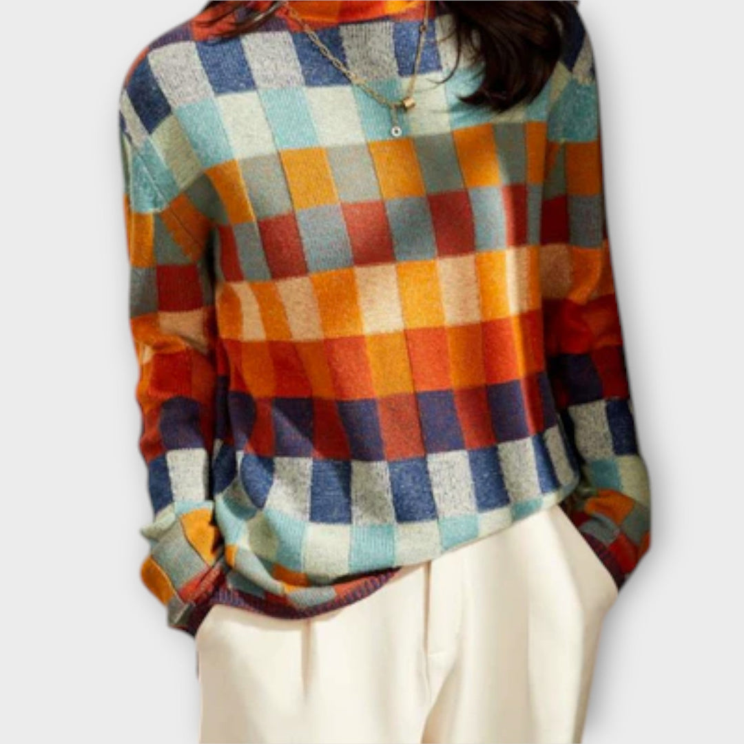 Eliza | Stylish Patchwork Comfortable Pullover