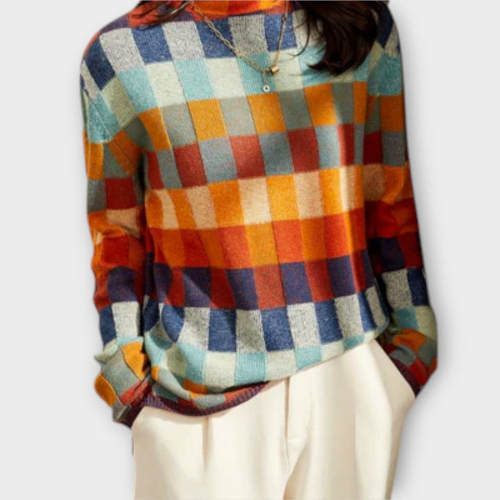 Eliza | Stylish Patchwork Comfortable Pullover