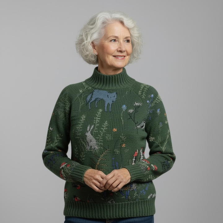 Harriet-Anne | Forest-Inspired Cozy Knit Sweater