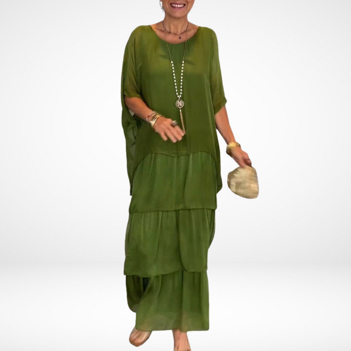 Anne - Artistic Loose Maxi Dress