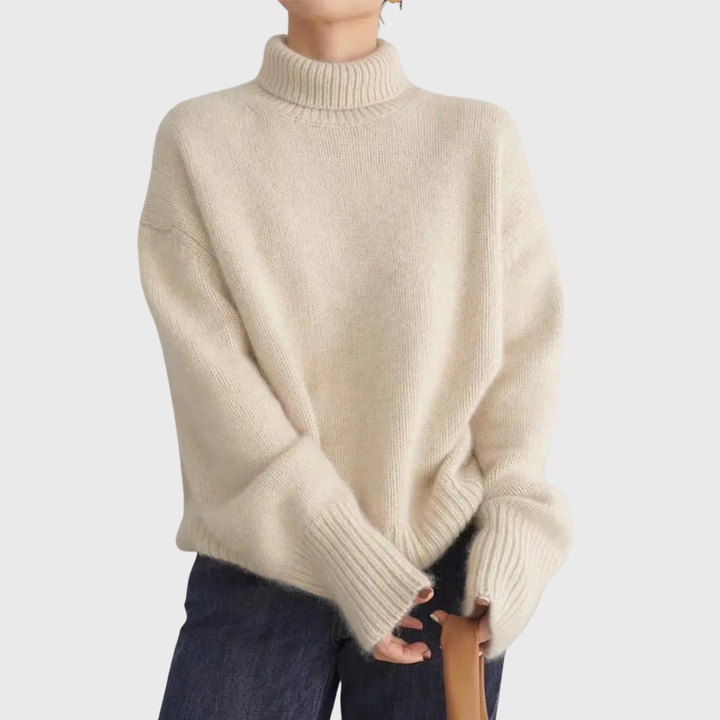 Poppy | High Neck Cashmere Sweater