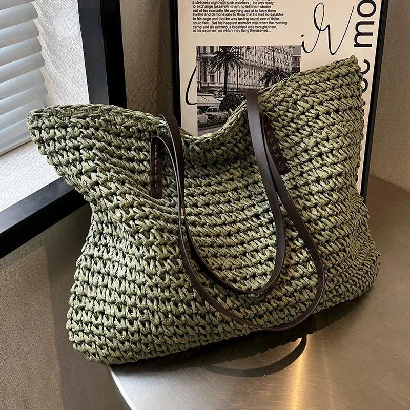 Matilda | Large Woven Fabric Tote Bag