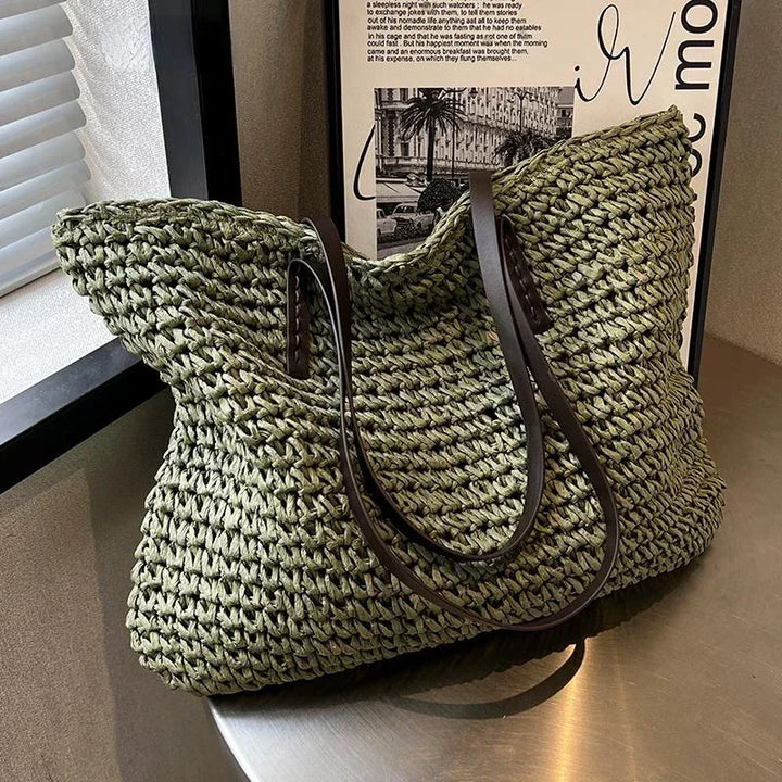 Matilda | Large Woven Fabric Tote Bag