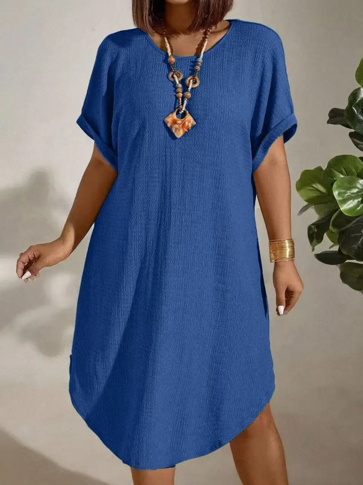 Helene - Elegant Tummy Covering Mini Dress