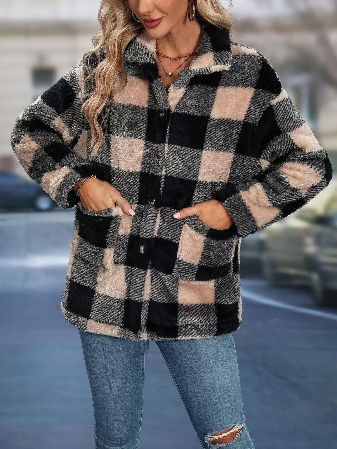Victoria | Casual Plaid Jacket