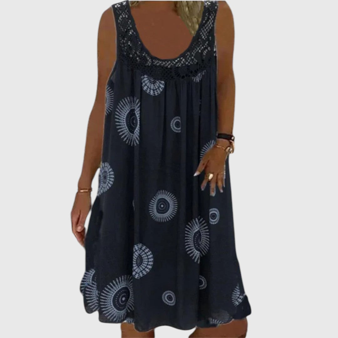 Stephanie - Ladies Sleeveless Comfortable Mini Dress