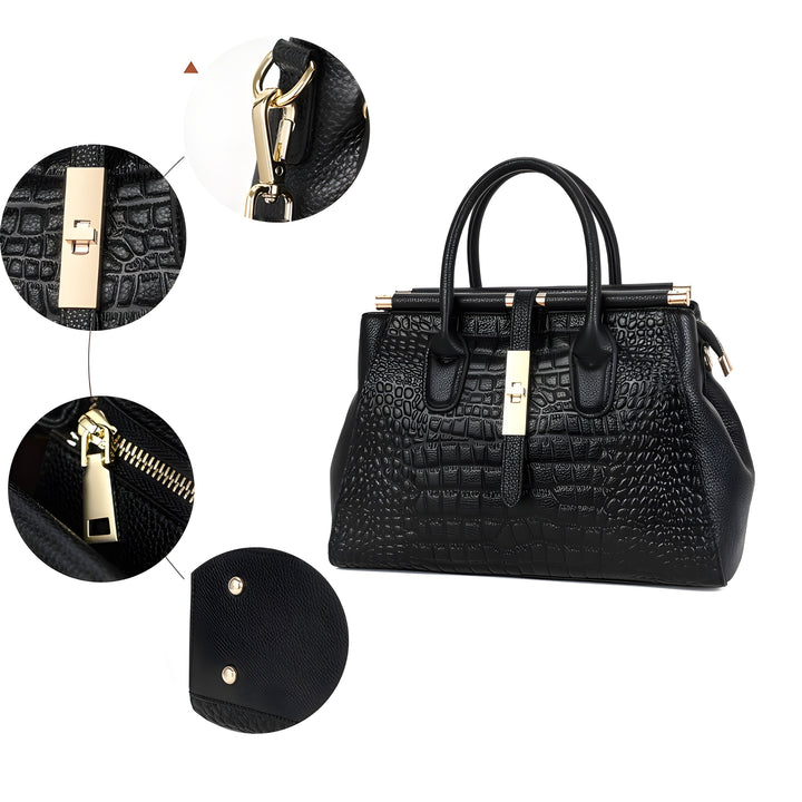 Eleanor | Sophisticated Crocodile Handbag