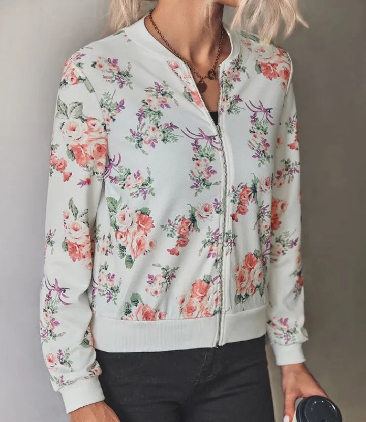 Poppy | Floral Bomber Jacket