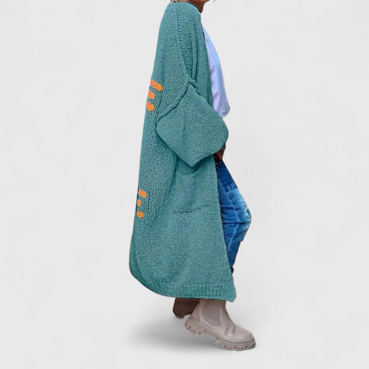 Giovanna  - Patchwork Knitted Cardigan