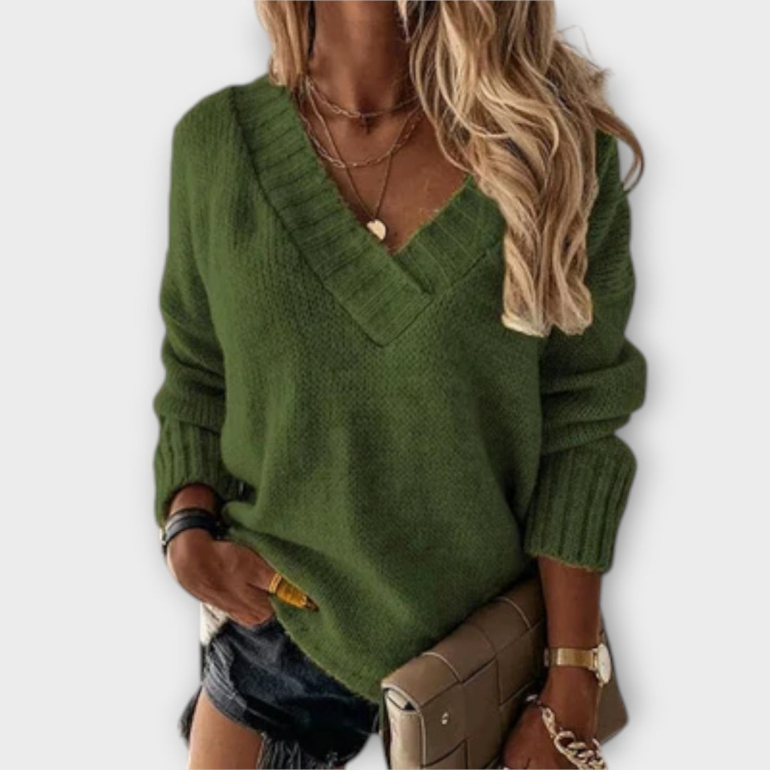 Beatrix | Comfortable V-Neck Pullover for a Cozy Style