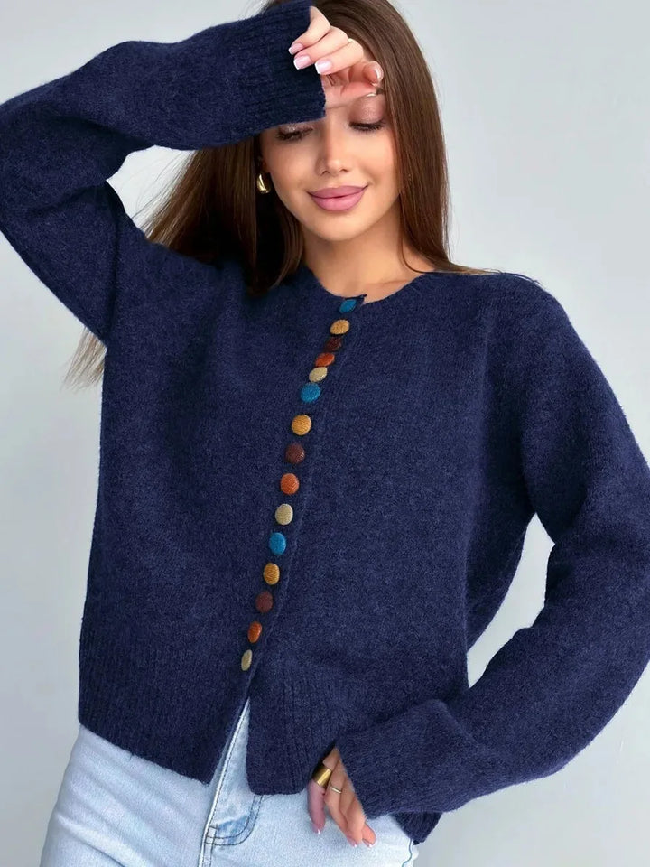 Noelle | Chic button-accent cardigan for effortless style
