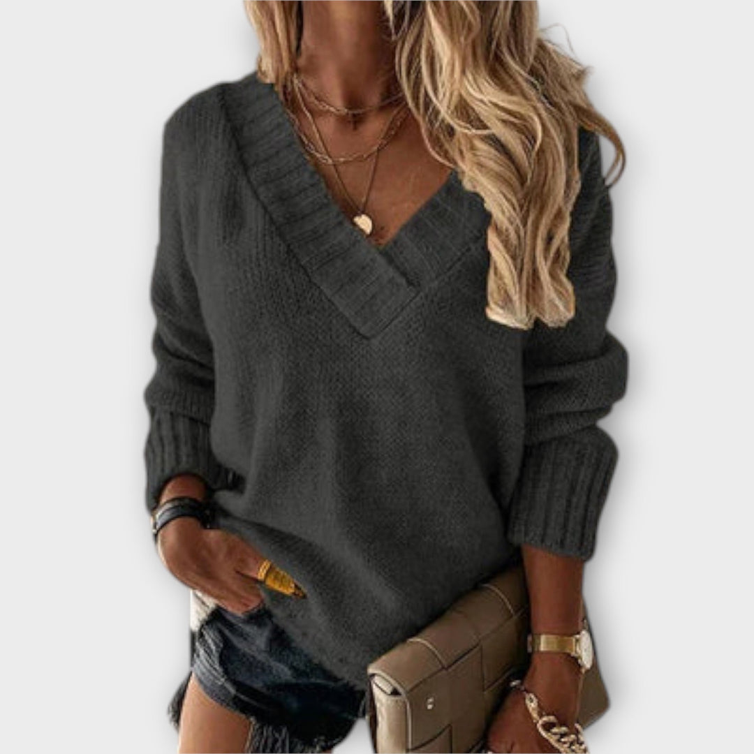 Beatrix | Comfortable V-Neck Pullover for a Cozy Style