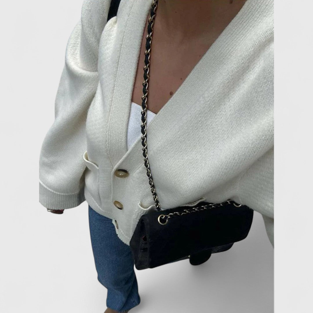 Etta– V-Neck Knitted Cardigan