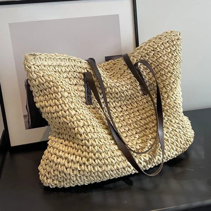 Matilda | Large Woven Fabric Tote Bag