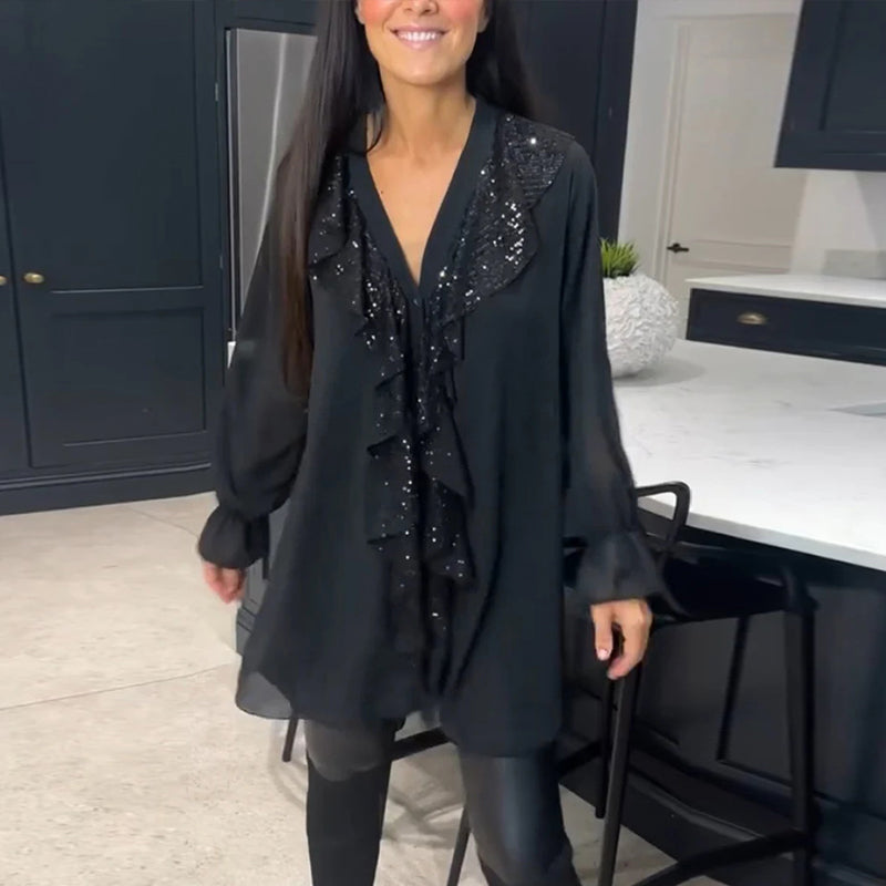 Mya | Ruffled Blouse with Elegant Style