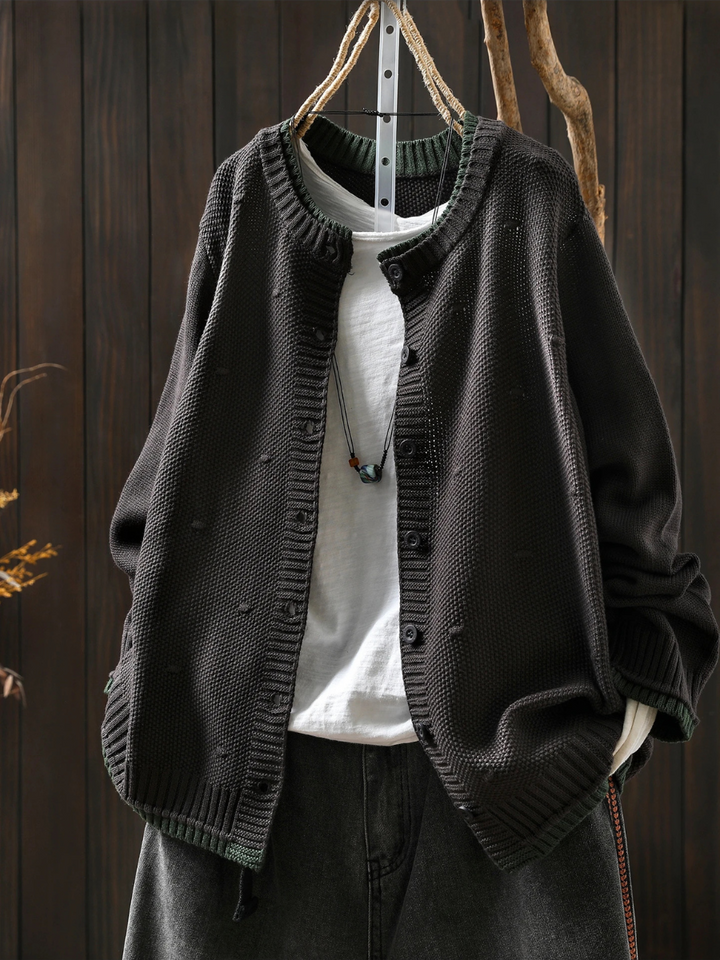 Isolde | Chunky textured cardigan for cozy style