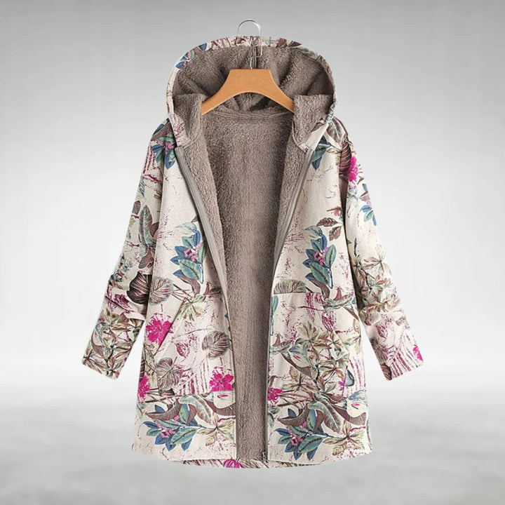 Zara  – Stylish Fleece Jacket with Floral Pattern