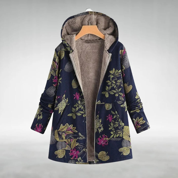 Zara  – Stylish Fleece Jacket with Floral Pattern