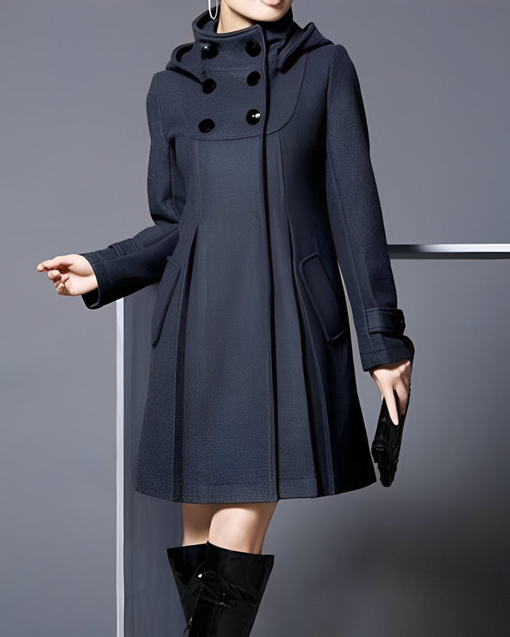 Adele  - Elegant Jacket with Double Pockets and Hood