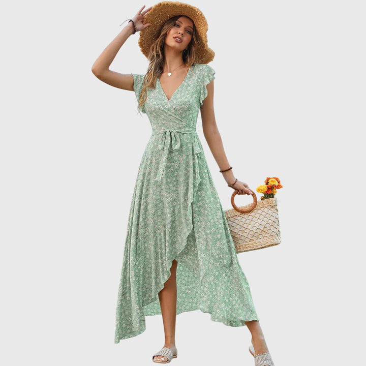 Adele - Sleeveless Floral Dress