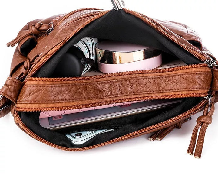 Poppy | Soft Leather Handbag with Elegant Detailing