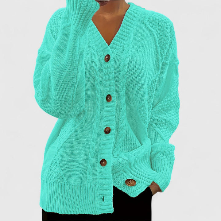Farah - Elegant V-Neck Cardigan