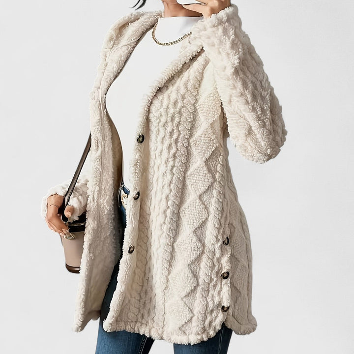 Autumn- Plush Hooded Cardigan