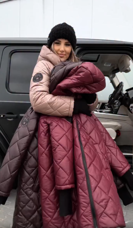 Kate | Elegant Quilted Down Jacket with Hood