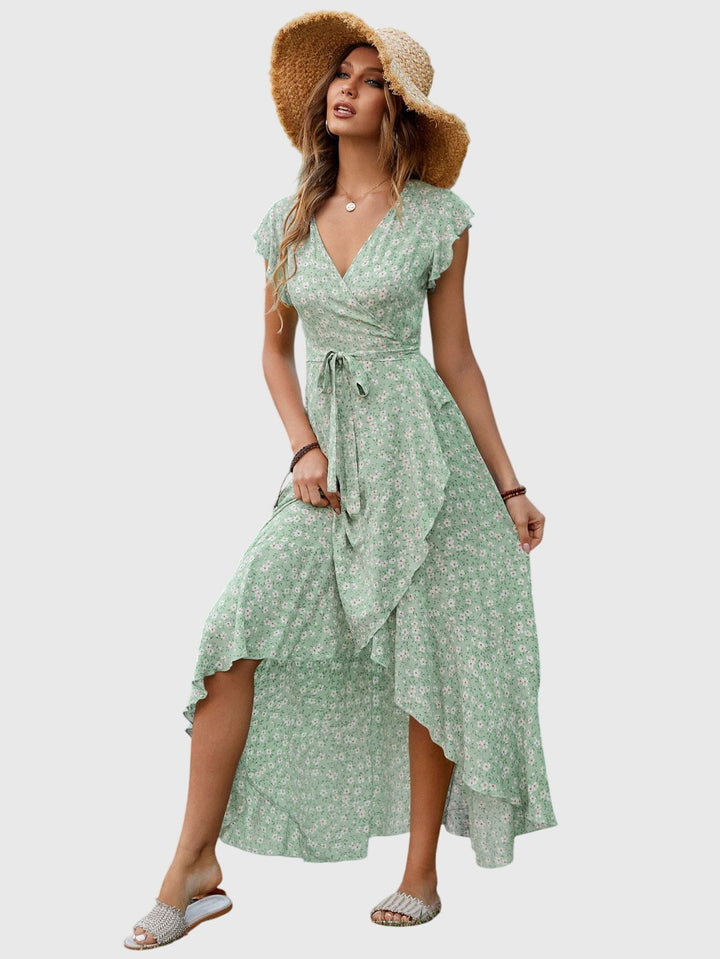 Adele - Sleeveless Floral Dress