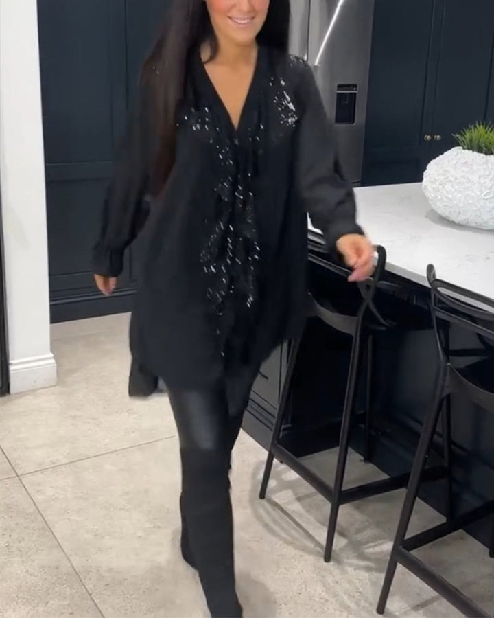 Mya | Ruffled Blouse with Elegant Style