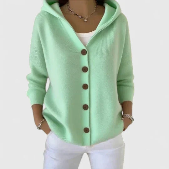 Lila | Soft Knit Hoodie Cardigan